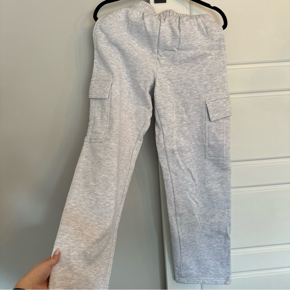 Gray Cargo Sweatpants